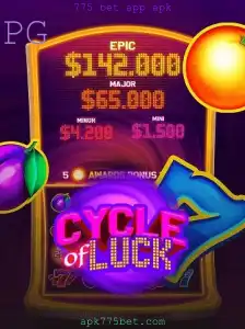 Explorando 'CycleofLuck' na 775 Bet App APK